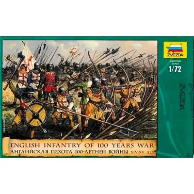 Zvezda 8060 English Infantry Of 100 Years War 1:72 Figures Model Kit • £15.95