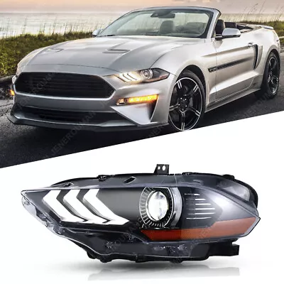 Driver Headlight For 2018-2023 Ford Mustang Full LED Projector Headlamp DRL LH • $142.99