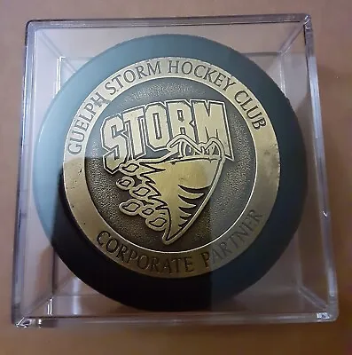 Rare Collectible Metal Insert Puck * Guelph Storm Hockey Club Corporate Sponsor • $29.99