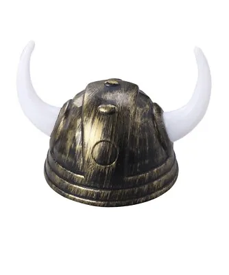 Kids Medieval Barbarian Helmet Horns Viking Horned Halloween Costume Accessory • $13.99