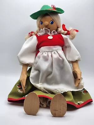 Kaiser Wooden Dutch Girl Doll With Stand Vintage Rare! • $39.99