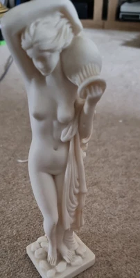 £20 • Buy Greek Goddess Iris Sculpture Nude Woman Carrying Hydria Water Jar Statue Figure