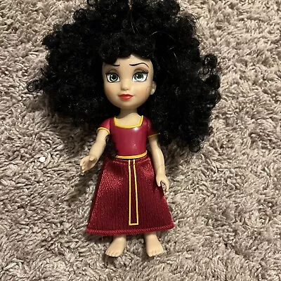 Disney Tangled Petite Deluxe Playset 6  Mother Gothel Doll Red Dress Rapunzel  • $6