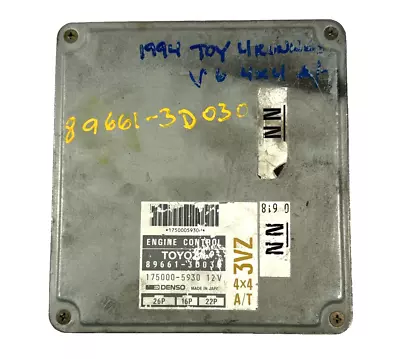 94-95 4Runner Pickup 3.0L 3VZ-E 4x4 ECU ECM PCM Engine Computer 89661-3D030 5526 • $100