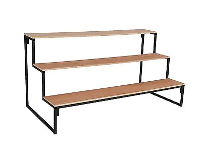 3 Tier Step Unit 1.2M - 3m Long Market Stall Display Stand 150mm X 150mm Steps   • £119