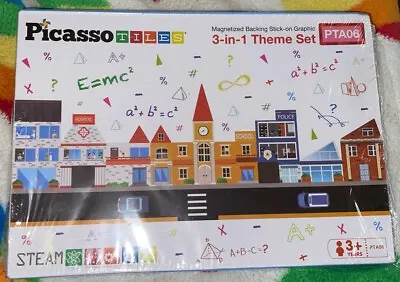PicassoTiles 80pc School Hospital And Police Station Theme Expansion Set PTA06 • $17