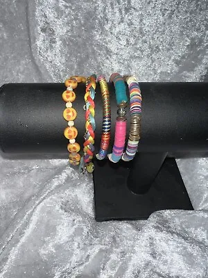 Bohemian Bracelet Set Hippie Festival Ethnic Colourful Bundle Collection Bangles • £7