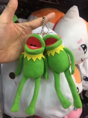 Muppets Kermit The Frog Plush Doll Toy Keychain Keyring Pendant • $6.99