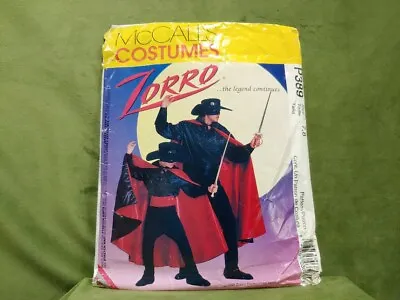 McCall's Costumes Men's Zorro Cape Shirt Pants Etc Size 7 8 CUT • $3