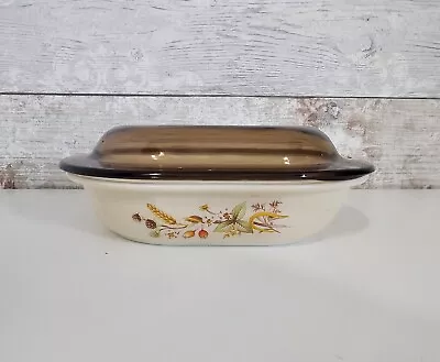 Marks And Spencer Harvest Pyrex Glass Oven Dish And Lid • £19.95