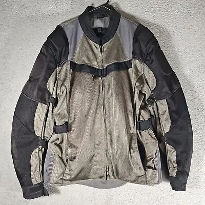 X Element Advanced Motorcycle Gear Jacket Mens XL Gray Zip Out Lining Pads • $38.40