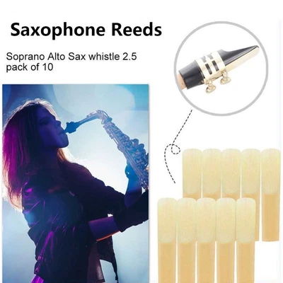 $6.17 • Buy 10Pcs Sound Gentle Saxophone Reeds Sax Instrument Reed  Beginners