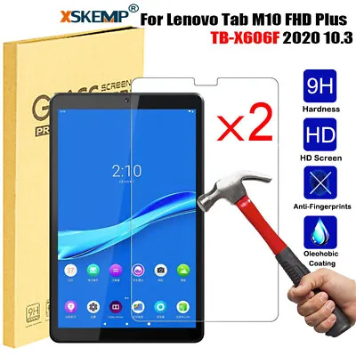 2Pcs Armoured Glass Screen Protector For M10 FHD Plus TB-X606F 10.3 / TB-X605F • £3.77
