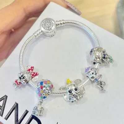 Authentic Pandora Charm Bracelet Silver 925 Charms Included As Picture.7 Inches • $54.99