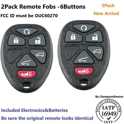 2 Keyless Entry Remote Control Car Key Fob For 2007-14 GMC Yukon TAHOE Suburban • $11.02