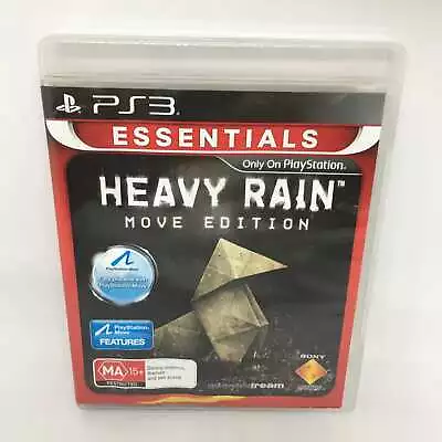 HEAVY RAIN Move Edition Essentials PlayStation 3 Complete PAL Game *WATER DAM... • $8.45