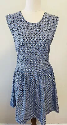 Tigerlily Size 12 Blue Floral Sleeveless Fit And Flare Dress • $27.99