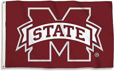 Mississippi State University Bulldogs Premium 3x5 Feet Flag Banner Logo... • $26.99