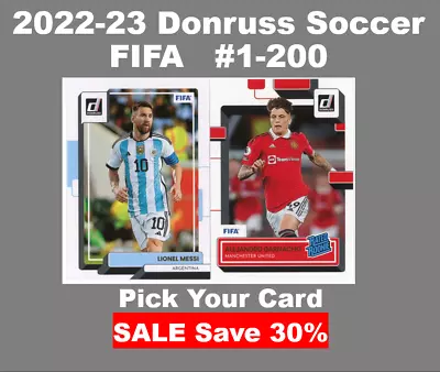 2022-23 Donruss Soccer FIFA Rated Rookies Rookies & Veterans #1-200 | You Pick • $0.99