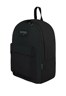 EAST WEST USA  Simple Student School Backpack Book Bag  16.5 X13 X5” BLACK • $8.99