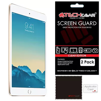 2 Pack TECHGEAR Screen Protector Guard Covers For Apple IPad Mini 5 2019 Mini 4 • £2.95