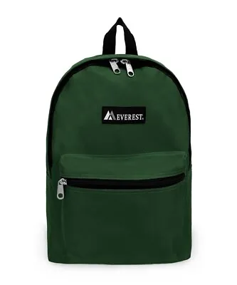 Everest Unisex Basic 15  Backpack DARK GREEN • $15.99