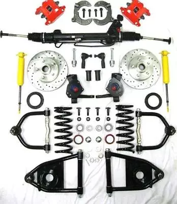 Mustang II Power Front End Suspension Kit 2  Drop Red Wilwood NO CROSSMEMBER • $1570