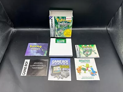 Pokemon Emerald Version GBA Complete In Box CIB All Inserts NEW BATTERY • $749.99