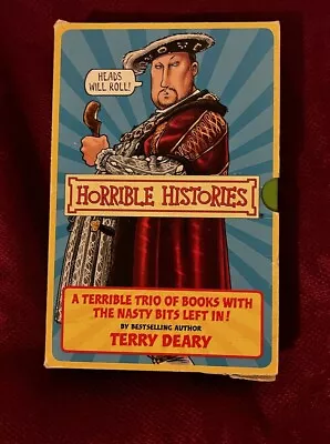 Horrible Histories Box Set Of Three Paperbacks By Terry Deary  • £10.50