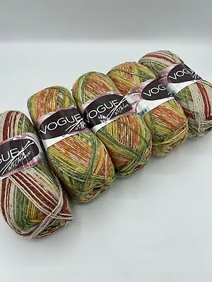 Vogue Variegated Dk Knitting Crochet Yarn Total Weight 760g Rainbow • £3.97