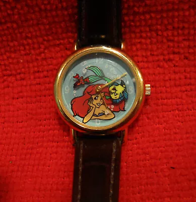 $29 • Buy DISNEY ARIEL The LITTLE MERMAID ANIMATED WATCH  W/ FLOUNDER & SEBASTIAN WORKING