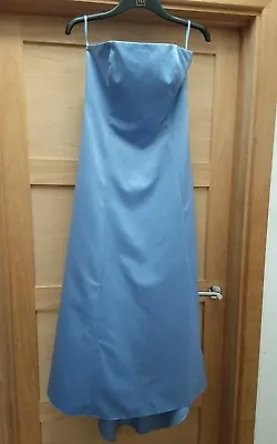£35 • Buy Beautiful Prom Dress Evening Gown Bridesmaid Debut Size 12 Pale Blue With Shrug
