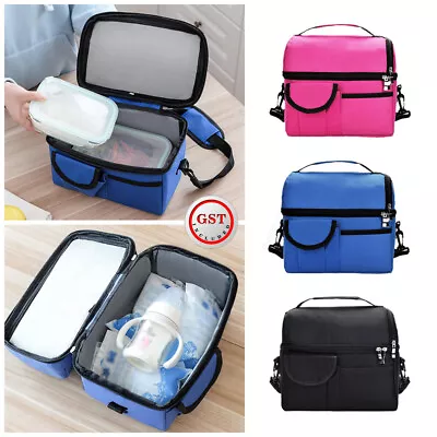 $14.89 • Buy Insulated Lunch Bag For Women Men Kids Thermos Cooler Adults Tote Food Lunch Box