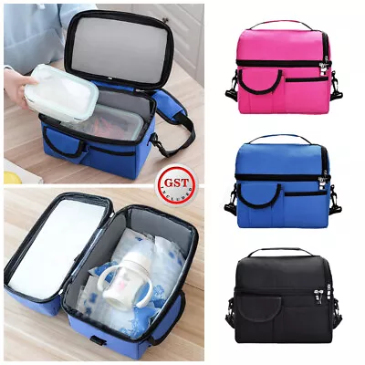 $15.59 • Buy Insulated Lunch Bag For Women Men Kids Thermos Cooler Adults Tote Food Lunch Box