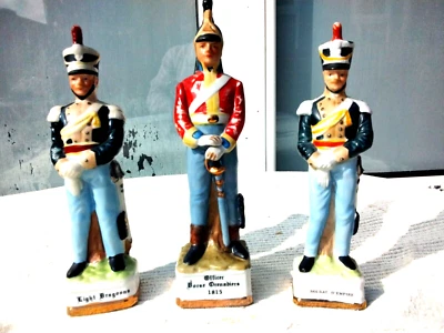 £19.99 • Buy 3 Vintage Porcelain Ceramic Napoleonic Wars Soldiers Figurines