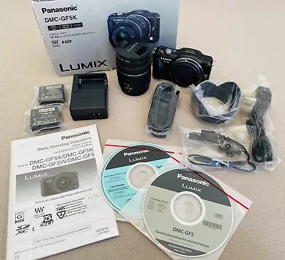 Panasonic LUMIX DMC-GF5K 12.1MP Digital Camera Kit - Black. Genuinely Unused. • £160