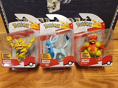 Pokemon Jazwares Glaceon Electabuzz Magmar • $35