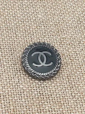 $18 • Buy One CHANEL 20MM Black Button - Stamped 