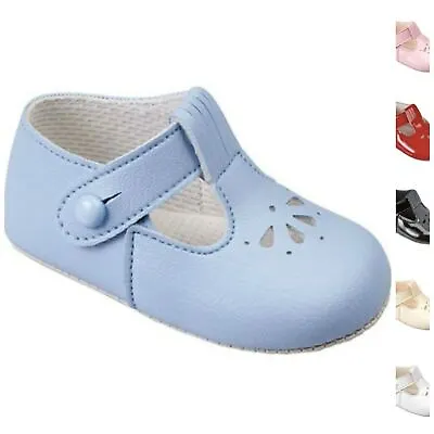 Baby Boys Girls Pram Shoes Early Days Baypods Petal Punch 0-3UK British Made • £10.99