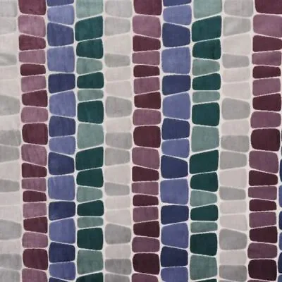 £1.95 • Buy Voyage Lokoto Velvet Fabric Contemporary Geometric Soft Furnishing Upholstery