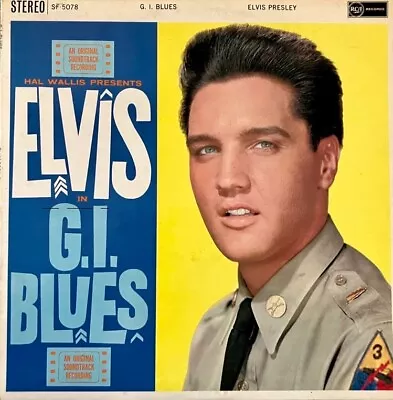 Elvis G.I. Blues 1960 Vinyl Record SF-5078 RCA Records SF-5078 VG CONDITION • $7.79