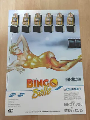 Maygay  Bingo Belle  Arcade Fruit Club Machine A4 Sales Flyer • £12