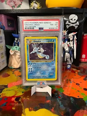 $50 • Buy Pokemon 2000 Neo Genesis - 1st Edition Kingdra #8 - Holo Rare - PSA 8