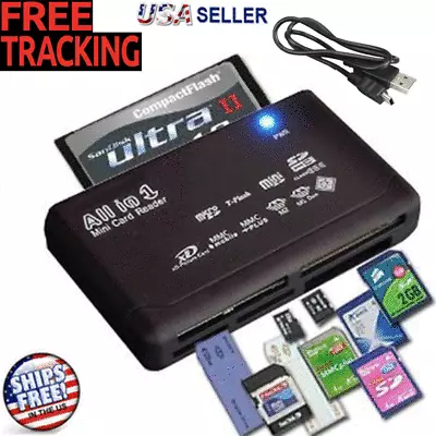 Memory Card Reader Mini 26-IN-1 USB 2.0 High Speed For CF XD SD MS SDHC • $6.29