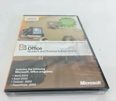 Microsoft Office Student And Teacher Edition 2003 With Product Key - NEW • $34.99