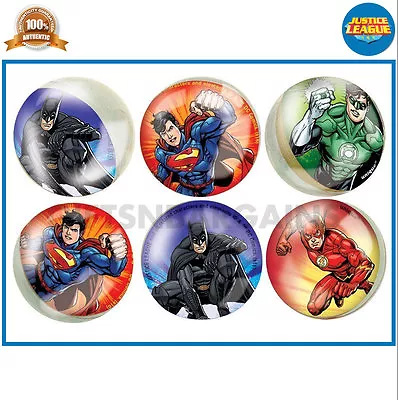 Justice League 6 Bounce Balls Kids Boy Birthday Party Loot Favour Toys Superhero • $14