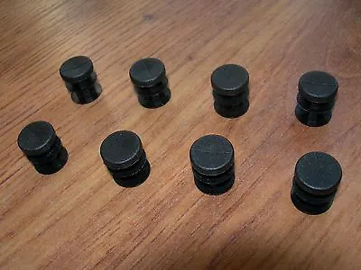 8 Round Plastic Ribbed Finishing Cap Plugs For 1/2  Outside Diameter Round Tube • $6.49