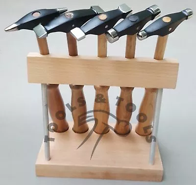£54.99 • Buy Fat Handle Texturing Hammers Jewellery Metal Forming Repousse Silver Smith 5 Pc