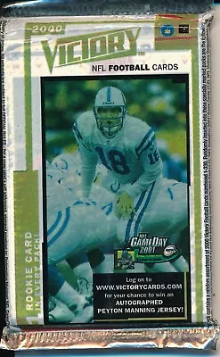 2 Pack Lot 2000 Upper Deck Victory Football Brady? • $91.18