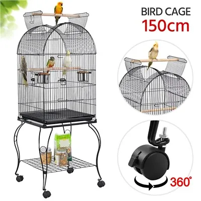 £72.89 • Buy Open Top Parrot Cage Bird Cage Large Metal Aviary For Budgie Lovebirds Cockatiel